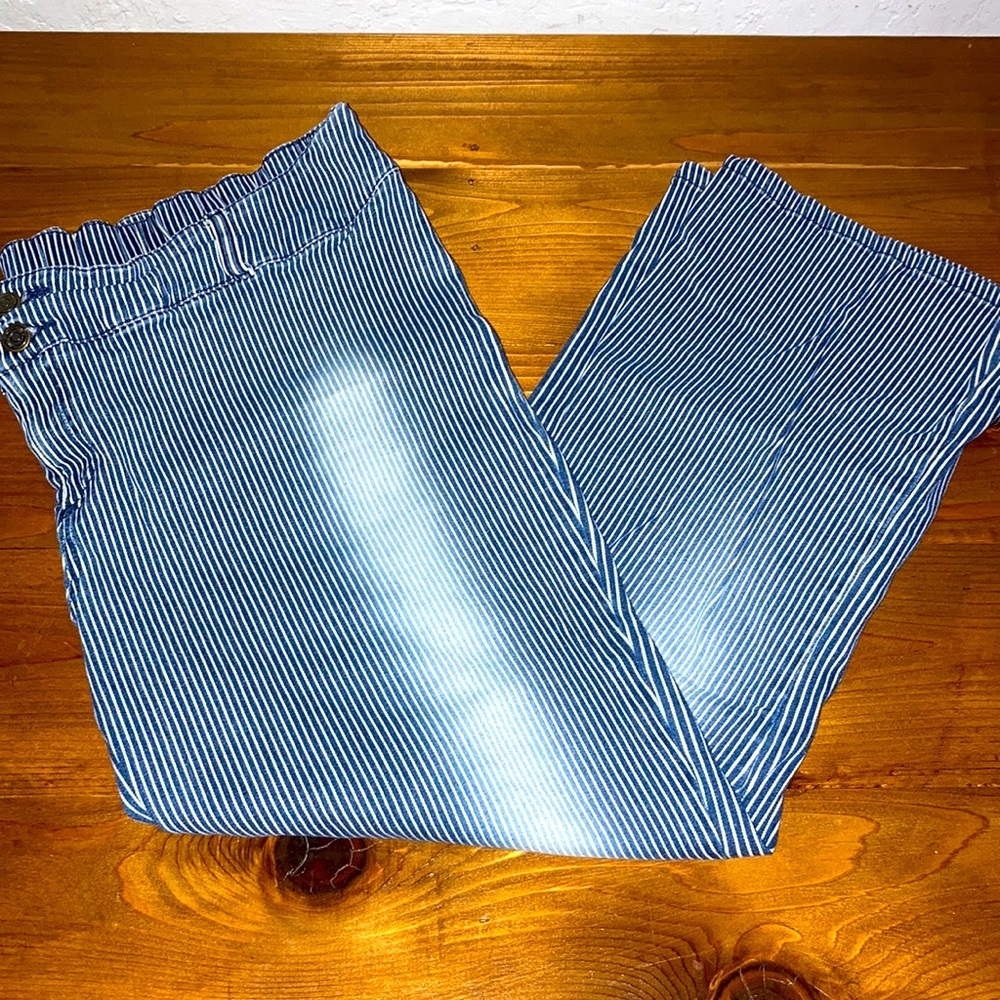Pinstripe Maternity Capris